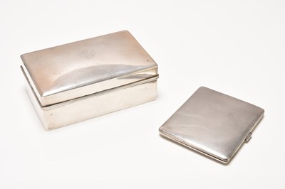 Lot 192 - A cigarette case and a cigarette box