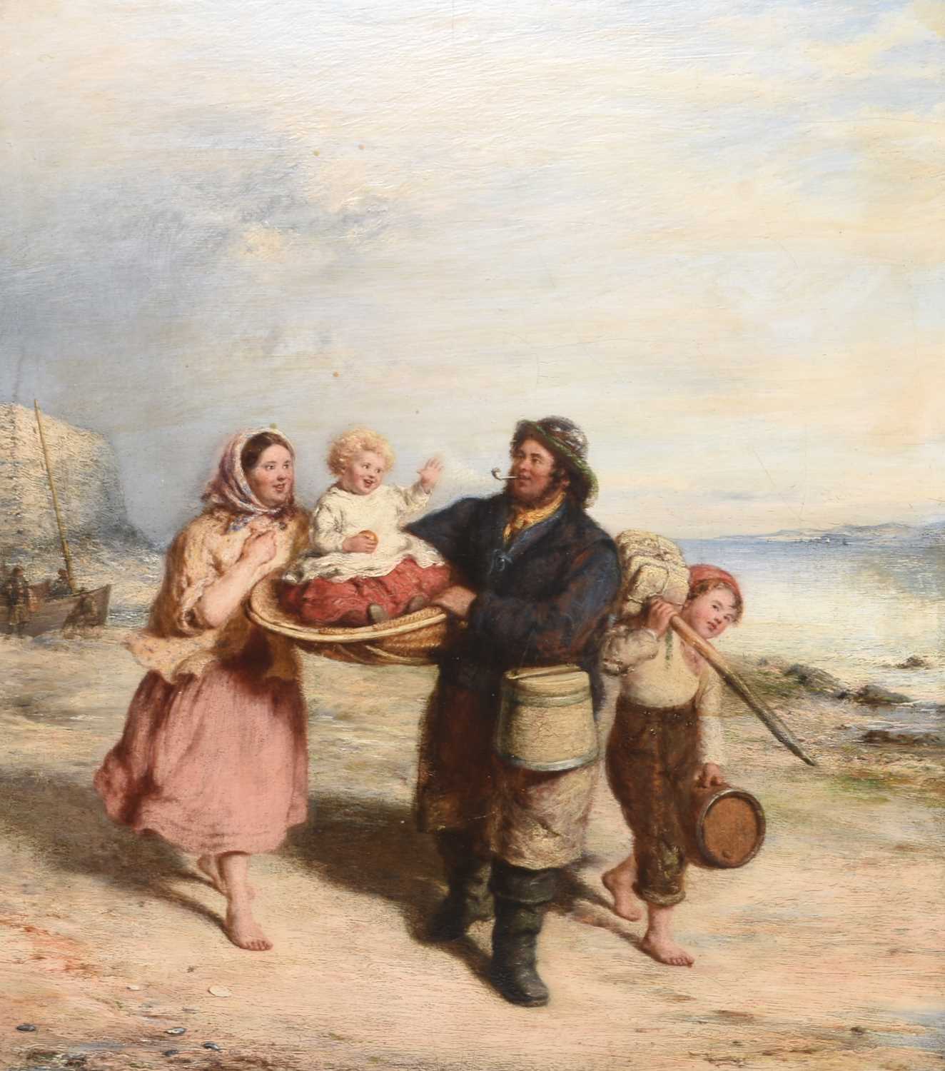 Lot 18 - Samuel Edmonston (1825-1906) The Fisherman's Return