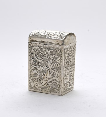 Lot 44 - An Edwardian silver playing card case