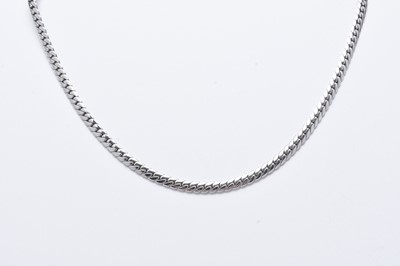 Lot 102 - An 18ct white gold necklace
