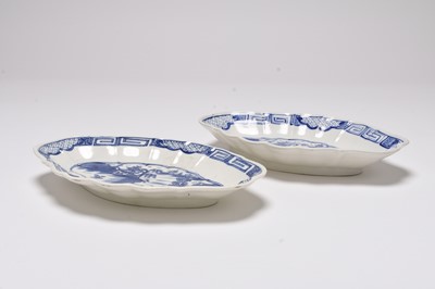 Lot 20 - A pair of Caughley 'Weir' dessert dishes, circa 1785-93