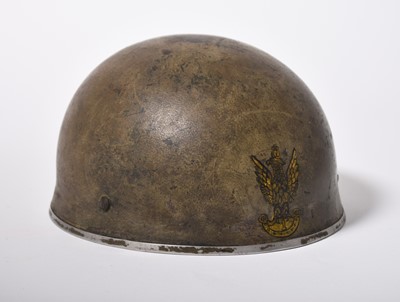 Lot 199 - WW2 Mk2 Airborne Troops helmet with 1st Polish Para Brigade insignia