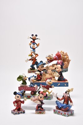 Lot 338 - Disney Traditions figurines, Showcase Collection - Mickey Mouse related (7)