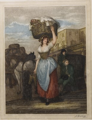Lot 27 - After Francis Wheatley (1747-1801), 'Cries of London', a set of thirteen prints on vellum