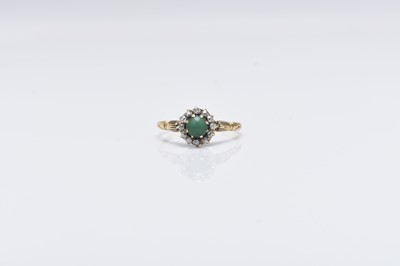 Lot 149 - A late 19th century turquoise and diamond ring