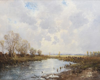 Lot 143 - Detleft Rahn (German b.1943) A River Landscape