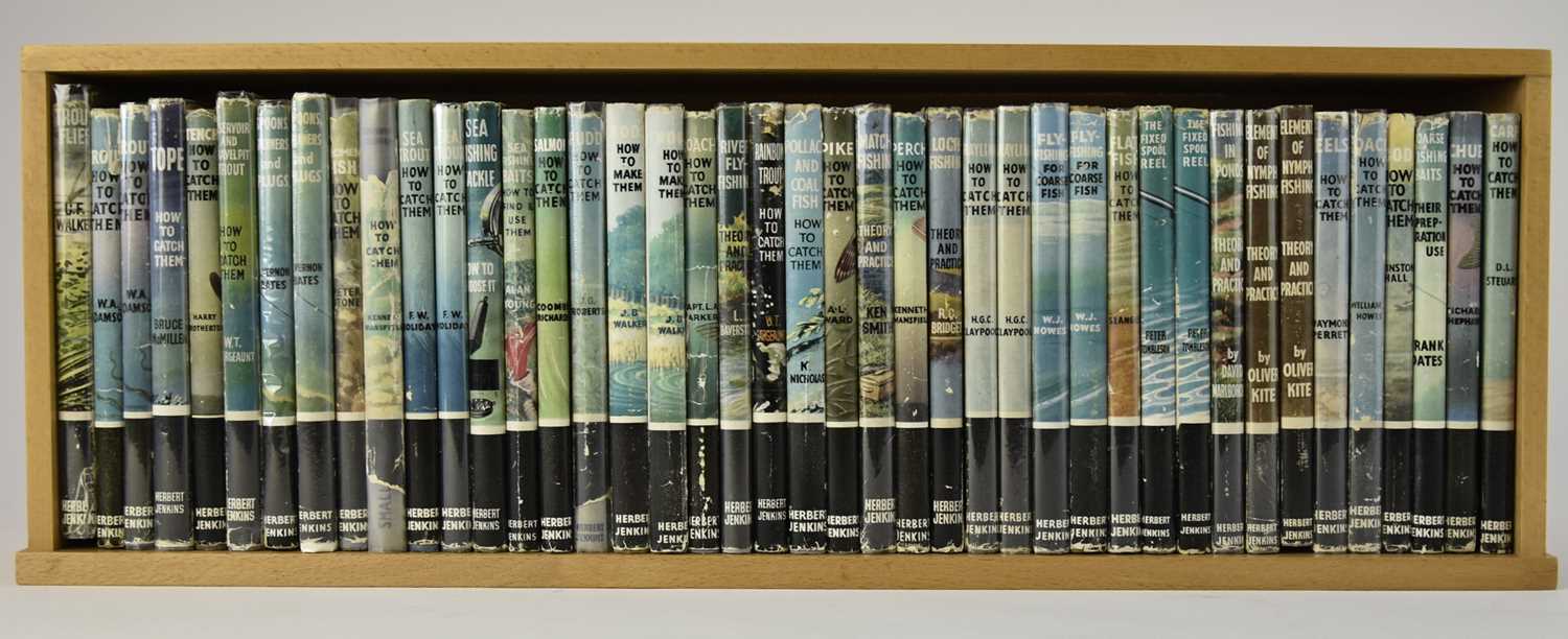 Lot 22 - HOW TO CATCH THEM SERIES. 42 volumes in a purpose-made wooden bookcase.