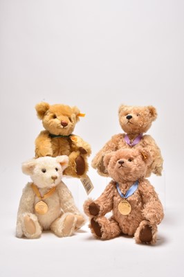 Lot 336 - Steiff, a Group of Millenium Teddy Bears for year 2000 to year 2003 (4)