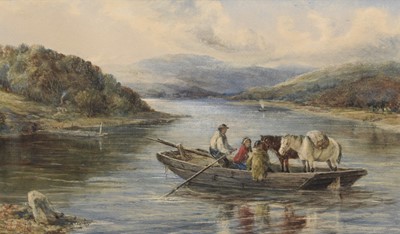 Lot 94 - William Elstob Marshall (act 1859-1880) Crossing the River