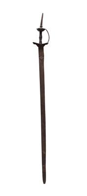 Lot 120 - An Indian steel horseman's sword, Firangi