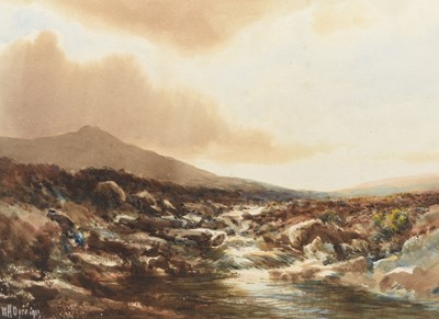 Lot 99 - William Henry Dyer (act.c.1890-1930) A Dartmoor Stream