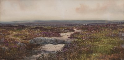 Lot 115 - Douglas Houzen Pinder (1886-1949) Clapper Bridge, Wallabrook, Dartmoor