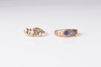 Lot 158 - Two stone set rings