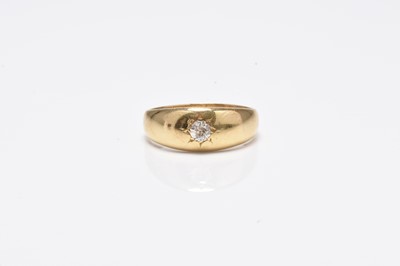 Lot 287 - A Gentleman's single stone diamond ring