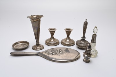 Lot 35 - A small collection of silver and white metal