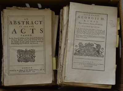 Lot 119 - ACTS OF PARLIAMENT, MAINLY 1750-1780