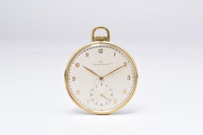 Lot 335 - IWC Favre-Leuba: An 18ct gold open face pocket watch