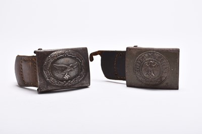 Lot 291 - German Third Reich Luftwaffe and Army belt buckles (2)
