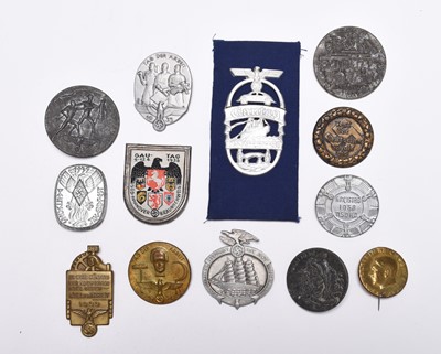 Lot 296 - Thirteen German Third Reich Day badges and tinnies