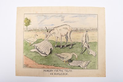 Lot 216 - WW1 Prisoner of War art by Percy P. Wood, Ruhleben internment camp