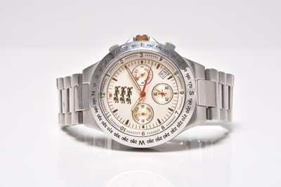 Lot 226 - A gentleman's stainless steel 'Spirit of England' chronograph bracelet watch