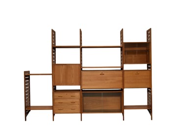 Lot 255 - A mid-20th-century Staples ‘Ladderax’ modular lounge unit