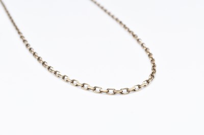 Lot 236 - A yellow metal chain necklace
