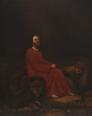 Lot 23 - Attributed to Isaac Findler (British, 1809-1888) Daniel in The Lions Den