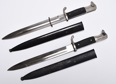 Lot 263 - Two German Third Reich K98 Parade bayonets, Spitzer and WKC