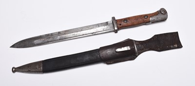 Lot 269 - Imperial German M1884/98 bayonet with unit markings, Alex Coppel (Solingen)