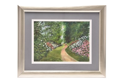 Lot 118 - Brian Hayes (British, 20th century) Walking through an English Country Garden