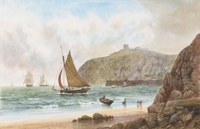 Lot 202 - Robert Moore (20th century), The Harbour at Whitby and The Harbour at Scarborough, a pair (2)