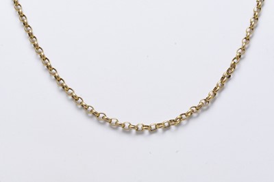 Lot 114 - A 9ct gold chain necklace