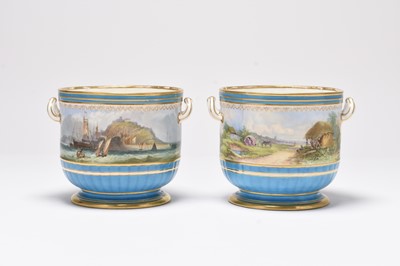 Lot 90 - A pair of Minton jardinieres, 19th century