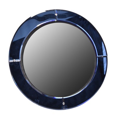 Lot 45 - An art deco style circular wall mirror