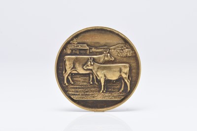 Lot 66 - A 9ct gold Agricultural medallion