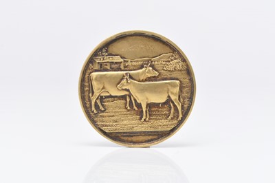 Lot 67 - A 9ct gold Agricultural medallion