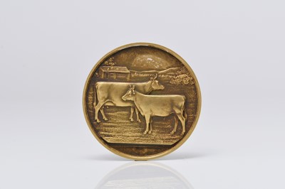 Lot 68 - A 9ct gold Agricultural medallion
