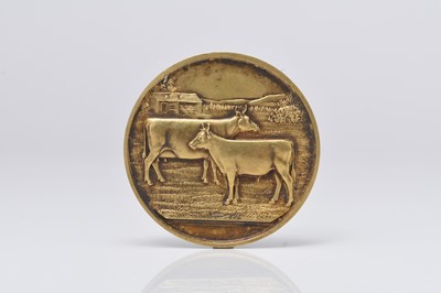 Lot 69 - A 9ct gold Agricultural medallion
