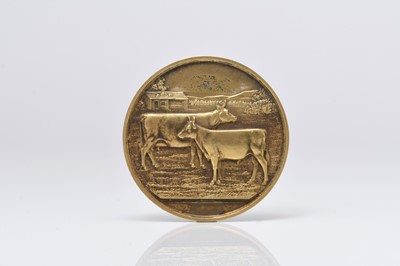Lot 70 - A 9ct gold Agricultural medallion