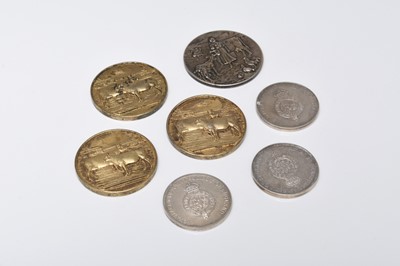 Lot 64 - A collection of silver and gilt agricultural medallions