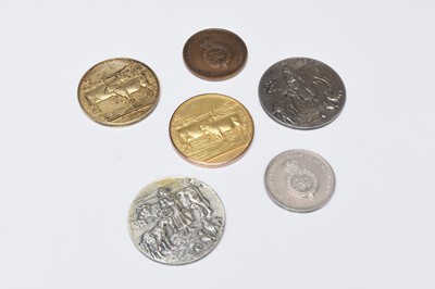 Lot 63 - A collection of silver, gilt and bronze agricultural medallions