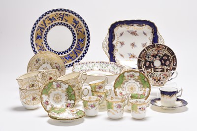 Lot 167 - Coalport demitasse part coffee service with other Coalport and 19th century porcelain