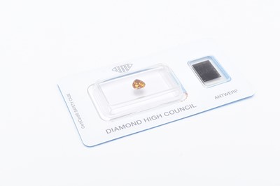 Lot 278 - An unmounted loose fancy coloured diamond