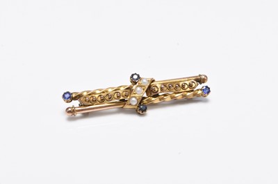 Lot 200 - An early 20th century bar brooch
