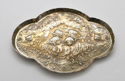 Lot 50 - A late Victorian silver dressing table tray