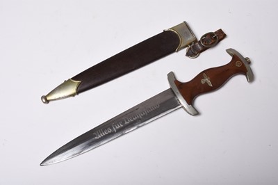 Lot 307 - German Third Reich M1933 SA dagger by scarce maker Johanniswerk Bayreuth