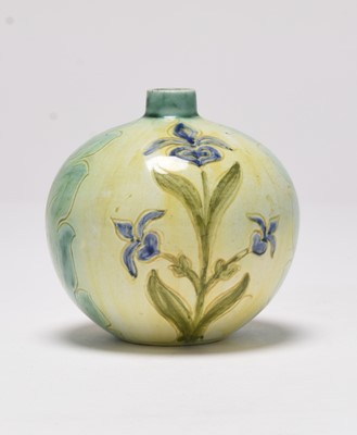 Lot 79 - Small Della Robbia (Birkenhead) globe vase, late 19th/early 20th century