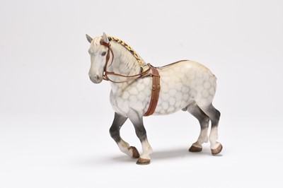 Lot 156 - Beswick model of a Percheron Shire in show harness