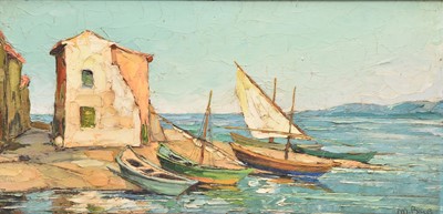 Lot 94 - Maurice Barle (French, 1903-1961), Sailing boats
